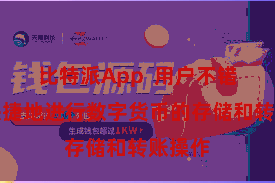 比特派App  用户不错便捷快捷地进行数字货币的存储和转账操作