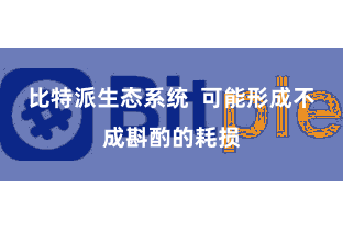 比特派生态系统  可能形成不成斟酌的耗损