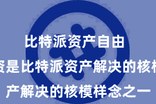 比特派资产自由  智能投资是比特派资产解决的核模样念之一